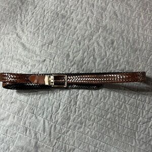 Beautiful reversible braided leather belt